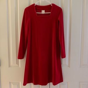 Hanna Andersson Red Velour Pretty Party Dress XS